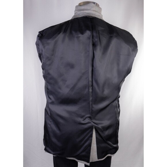 Jos A Bank Blazer Sz 40R/S Houndstooth Sports Coat Suit Jacket Wool/Silk 2Button - Picture 12 of 13